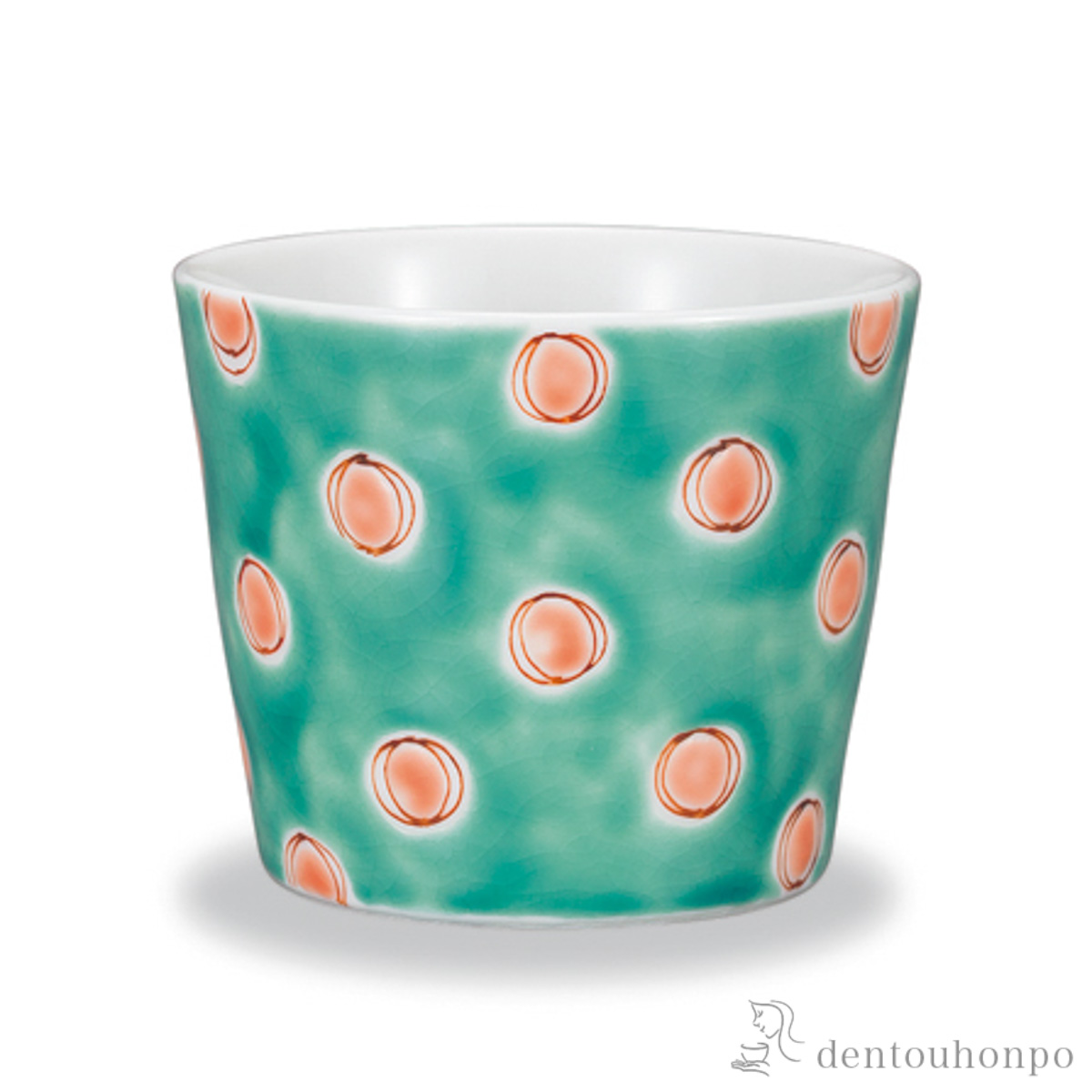 そば猪口 水玉≪在庫確認後、1~3営業日で出荷≫ ( そばちょこ コップ 蕎麦猪口 冷酒カップ 来客用 九谷焼 )
