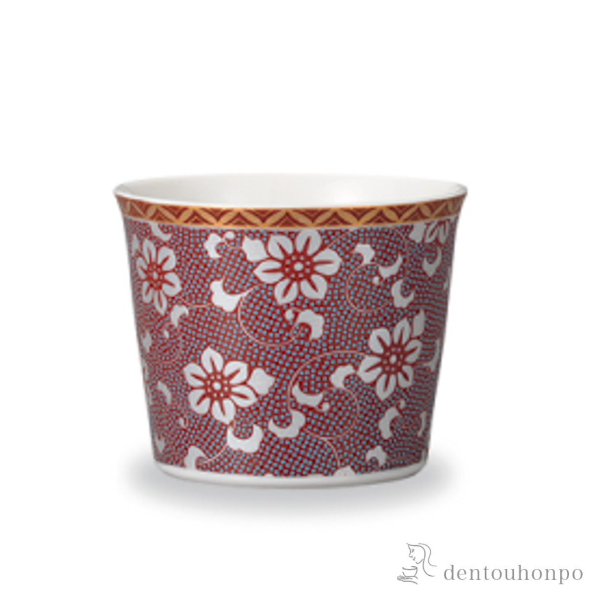 【送料無料】そば猪口 鉄仙紋マロン≪在庫確認後、1~3営業日で出荷≫ ( そばちょこ コップ 蕎麦猪口 冷酒カップ 来客用 九谷焼 )