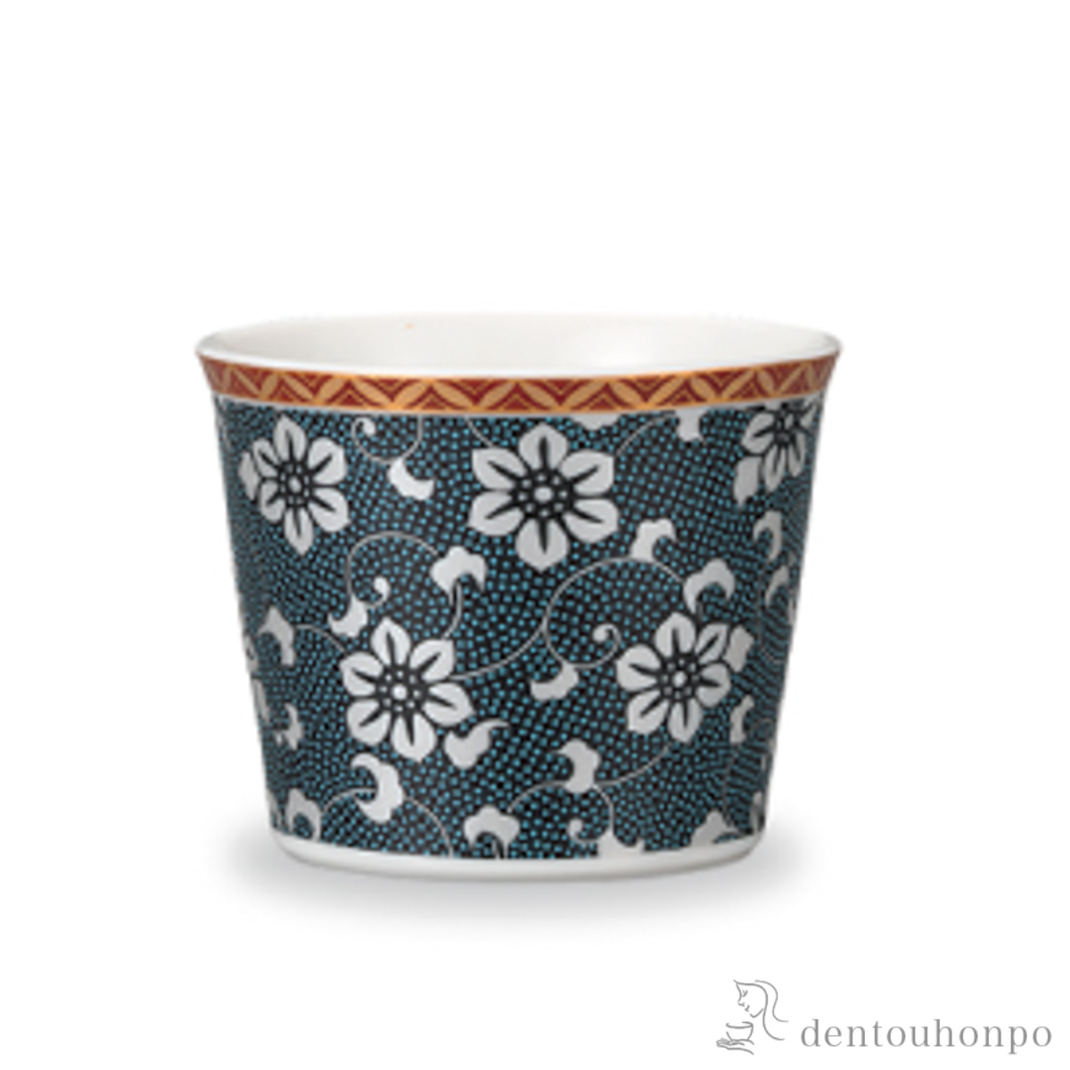 【送料無料】そば猪口 鉄仙紋≪在庫確認後、1~3営業日で出荷≫ ( そばちょこ コップ 蕎麦猪口 冷酒カップ 来客用 九谷焼 )