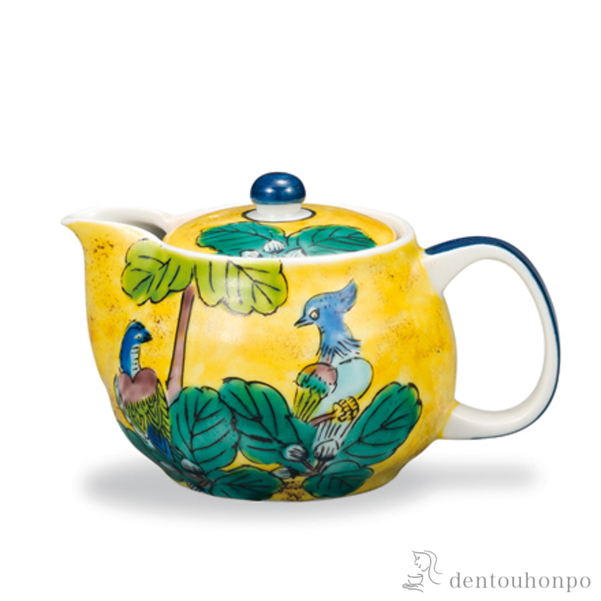 【送料無料】ポット急須 吉田屋風 茶こし付≪在庫確認後、1~3営業日で出荷≫ ( ティーポット お茶 煎茶 日本茶 おすすめ 九谷焼 )