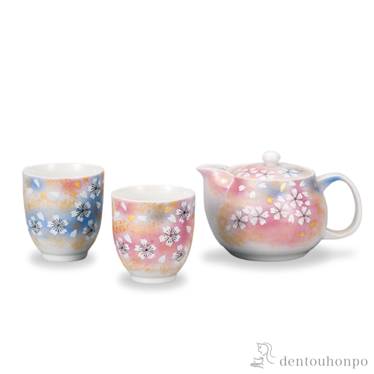 【送料無料】憩い揃 花の舞≪在庫確認後、1~3営業日で出荷≫ ( 茶器セット 急須 湯呑み 日本茶 中国茶 九谷焼 )