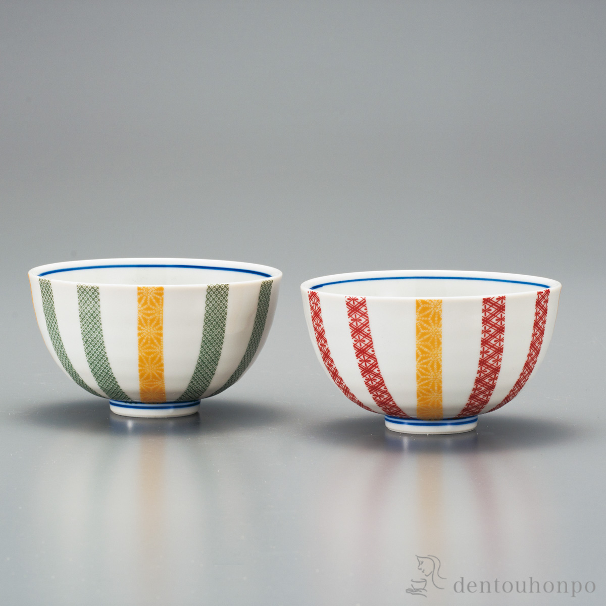 【送料無料】組飯碗 千代紙 ペア≪在庫確認後、1~3営業日で出荷≫ ( 母の日 プレゼント 初任給 ギフト プレゼント ご飯茶碗 結婚祝い おすすめ 九谷焼 )