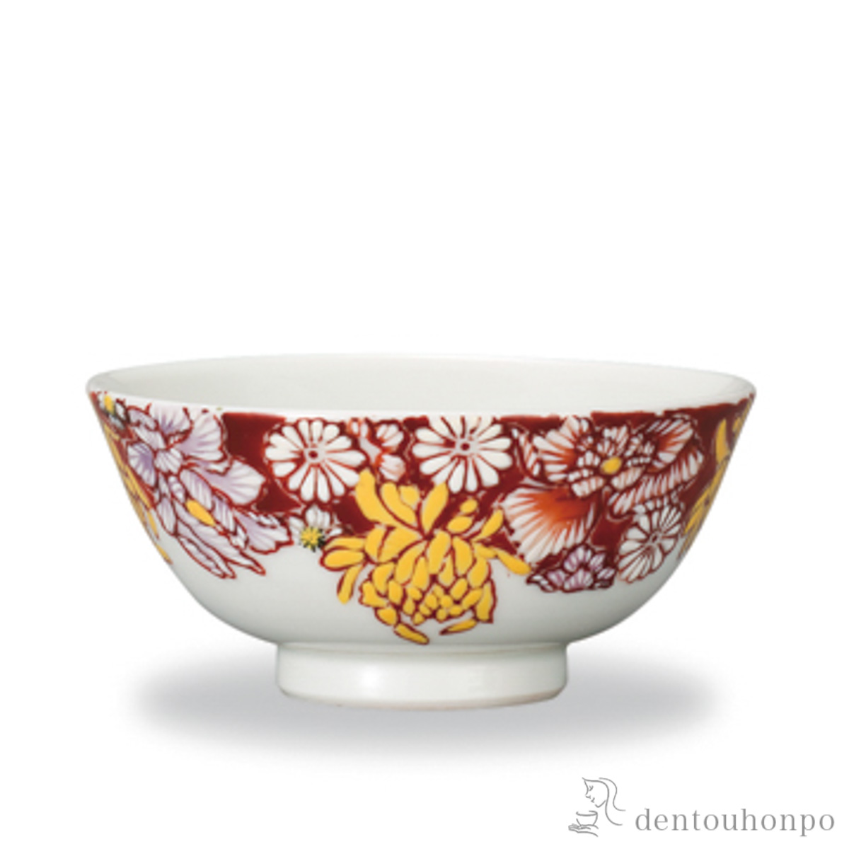 プチ飯碗 花盛≪在庫確認後、1~3営業日で出荷≫ ( ごはん 白ご飯 お茶碗 飯碗 おすすめ 九谷焼 )