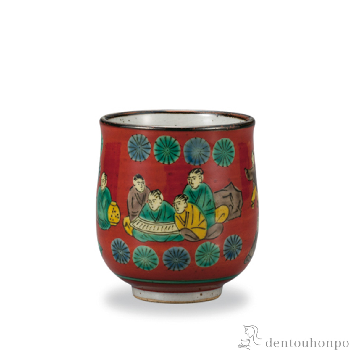 湯呑 木米風≪在庫確認後、1~3営業日で出荷≫ ( 湯のみ ゆのみ 湯飲み カップ プレゼント 九谷焼 )