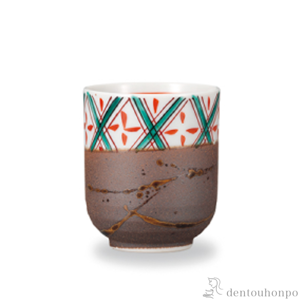 湯呑 赤小紋≪在庫確認後、1~3営業日で出荷≫ ( 湯のみ ゆのみ 湯飲み カップ プレゼント 九谷焼 )