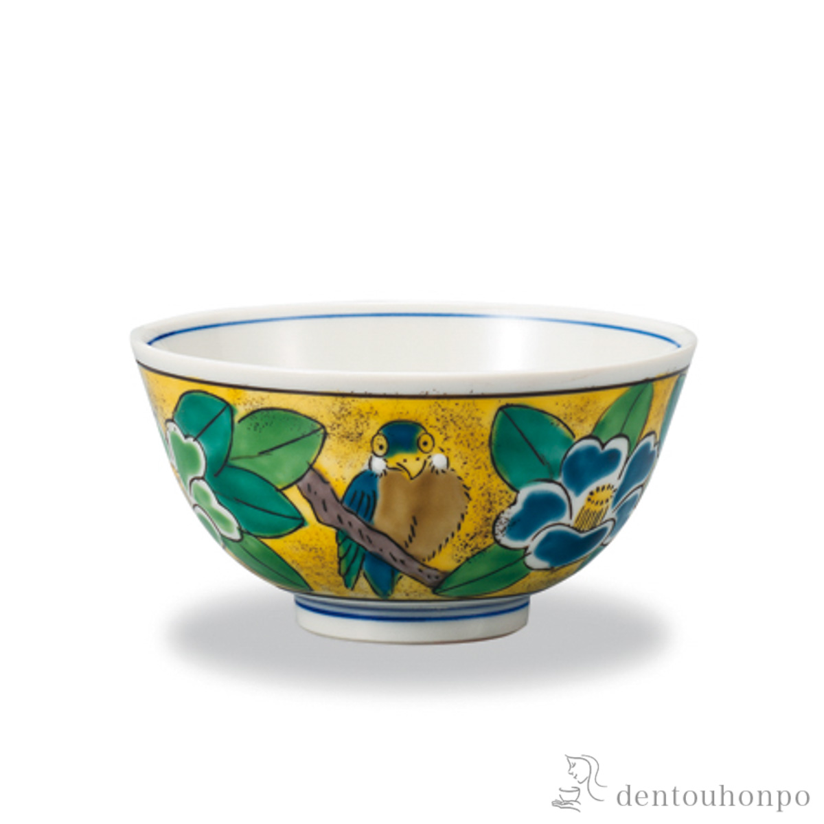 飯碗 吉田屋風山茶花≪在庫確認後、1~3営業日で出荷≫ ( ごはん 白ご飯 お茶碗 飯碗 おすすめ 九谷焼 )