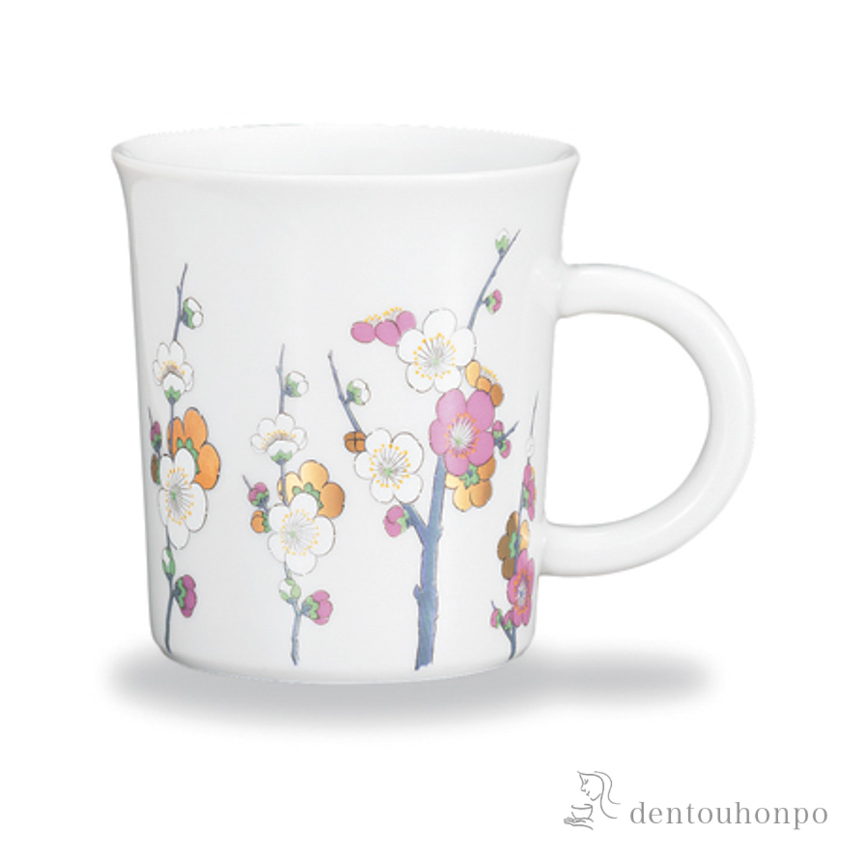 マグカップ 紅梅≪在庫確認後、1~3営業日で出荷≫ ( プレゼント デザイン マグ オリジナル タンブラー 九谷焼 )