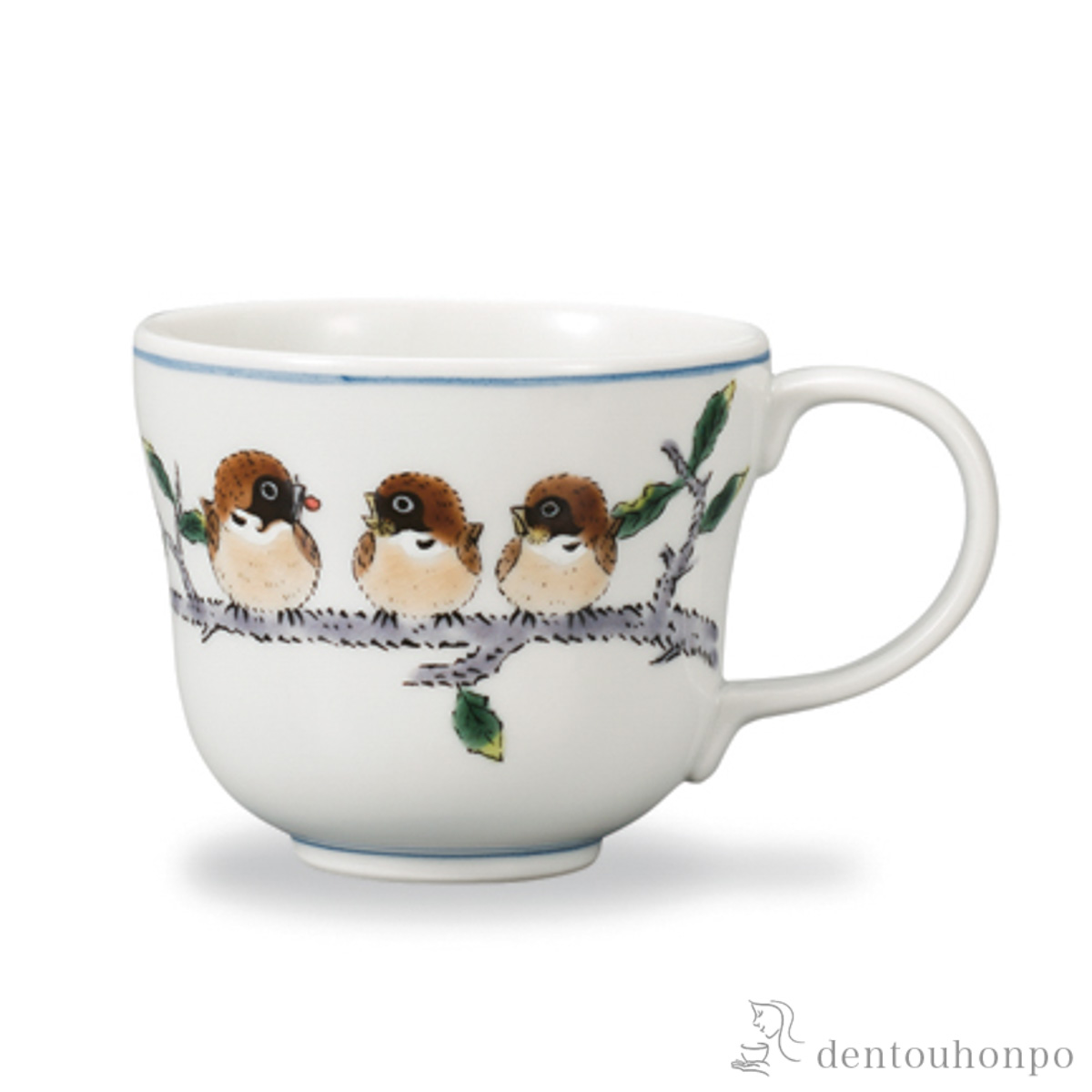 マグカップ 丸々雀≪在庫確認後、1~3営業日で出荷≫ ( プレゼント デザイン マグ オリジナル タンブラー 九谷焼 )