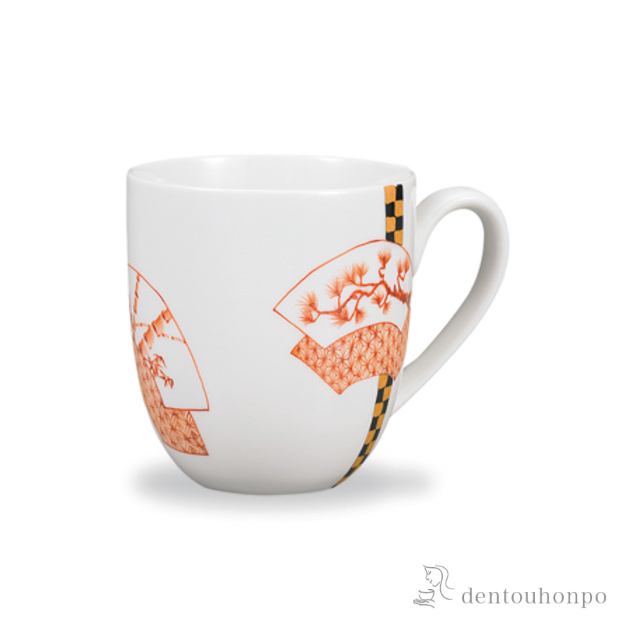 【送料無料】マグカップ 赤絵松竹梅≪在庫確認後、1~3営業日で出荷≫ ( プレゼント デザイン マグ オリジナル タンブラー 九谷焼 )