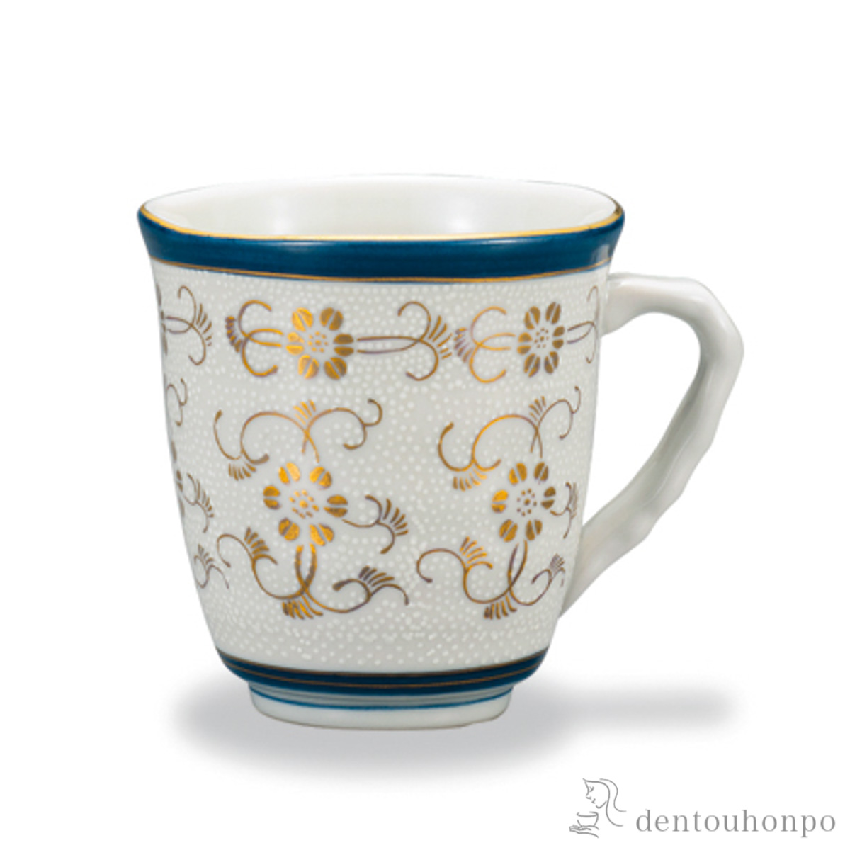 【送料無料】マグカップ 白粒鉄仙≪在庫確認後、1~3営業日で出荷≫ ( プレゼント デザイン マグ オリジナル タンブラー 九谷焼 )