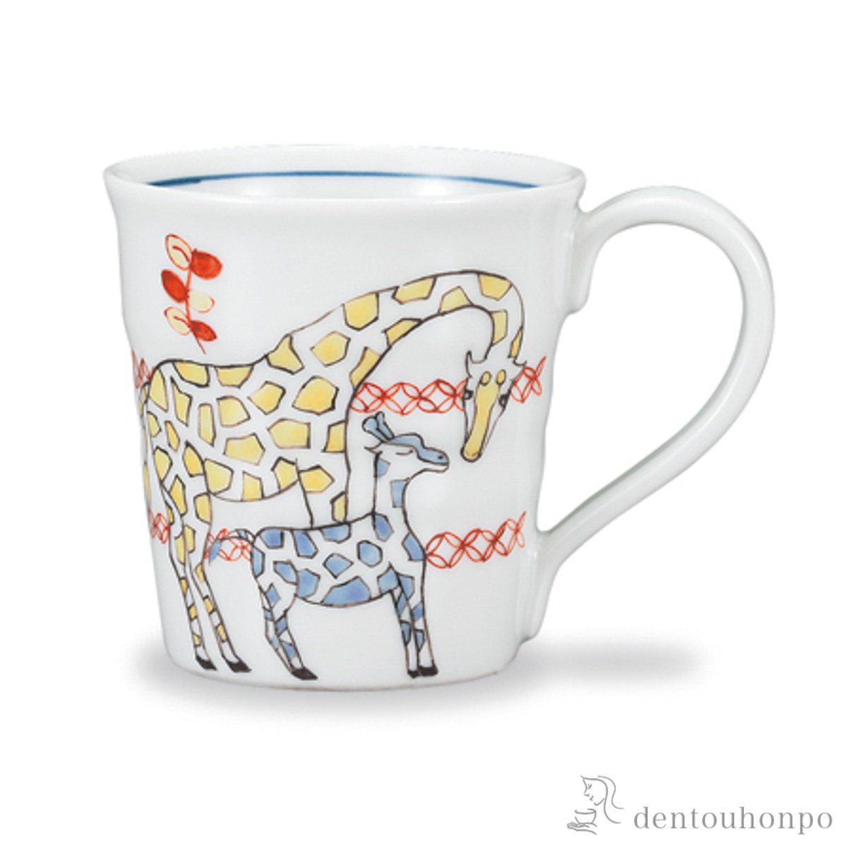 【送料無料】マグカップ 彩 キリン≪在庫確認後、1~3営業日で出荷≫ ( プレゼント デザイン マグ オリジナル タンブラー 九谷焼 )