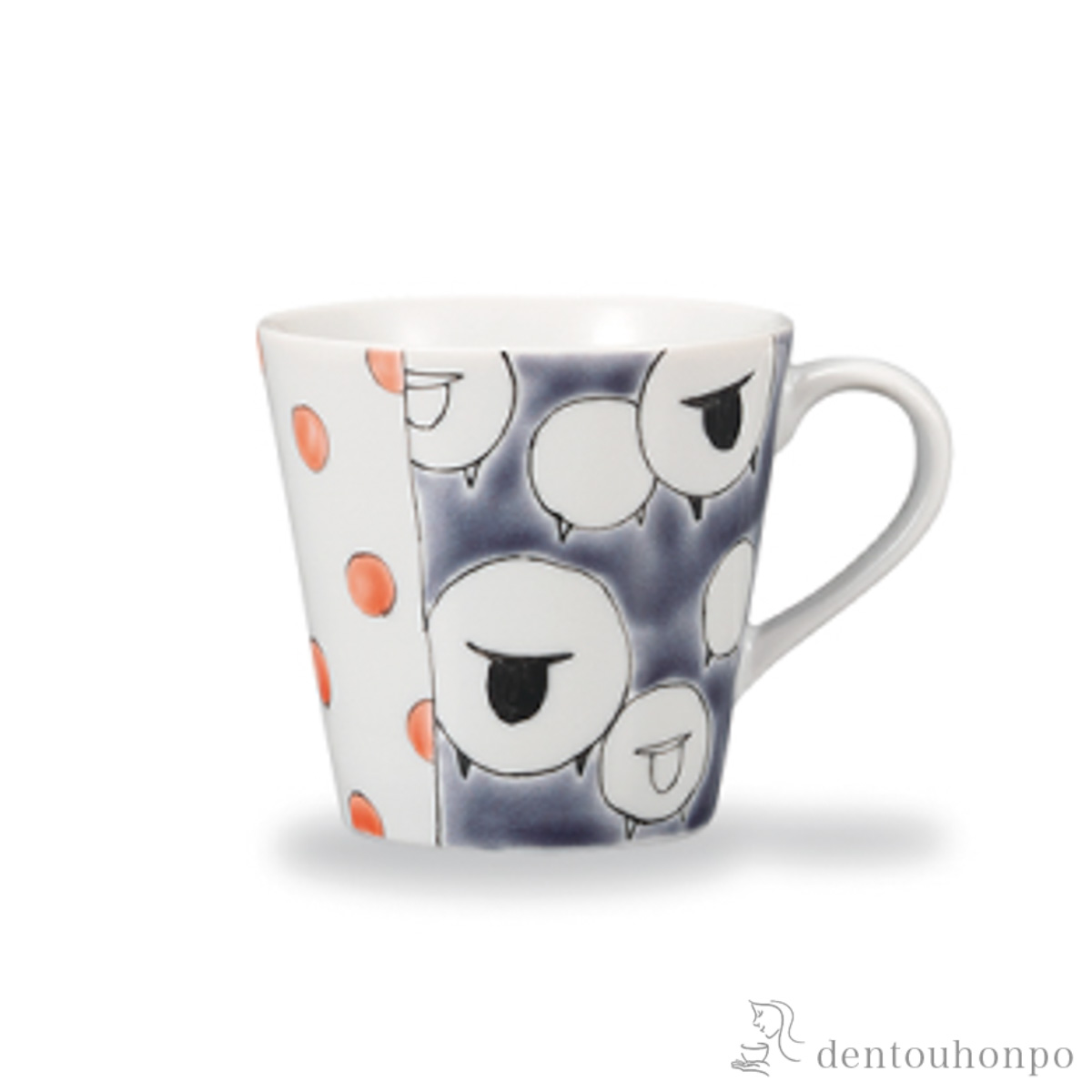 【送料無料】マグカップ 水玉ひつじ≪在庫確認後、1~3営業日で出荷≫ ( プレゼント デザイン マグ オリジナル タンブラー 九谷焼 )