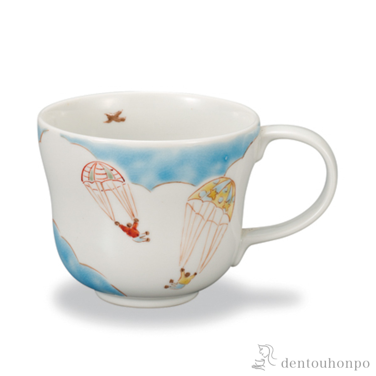 【送料無料】マグカップ パラシュート≪在庫確認後、1~3営業日で出荷≫ ( プレゼント デザイン マグ オリジナル タンブラー 九谷焼 )