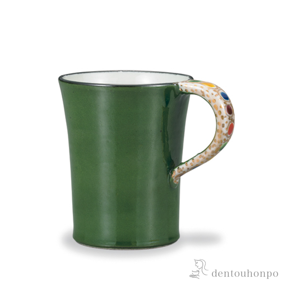 【送料無料】マグカップ グリーン≪在庫確認後、1~3営業日で出荷≫ ( プレゼント デザイン マグ オリジナル タンブラー 九谷焼 )