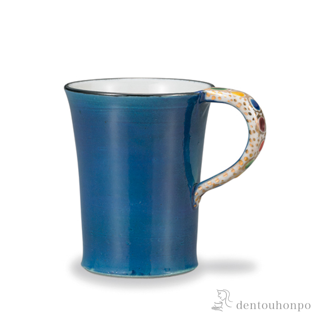 【送料無料】マグカップ ブルー≪在庫確認後、1~3営業日で出荷≫ ( プレゼント デザイン マグ オリジナル タンブラー 九谷焼 )