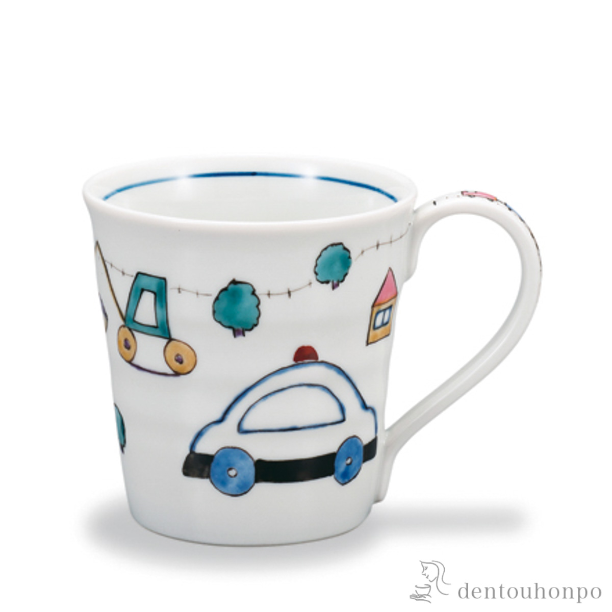 マグカップ はたらくのりもの 子供用≪在庫確認後、1~3営業日で出荷≫ ( プレゼント デザイン マグ オリジナル タンブラー 九谷焼 )