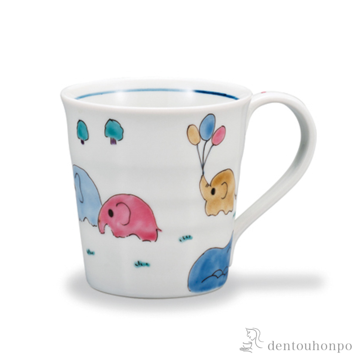 マグカップ ぞうさん 子供用≪在庫確認後、1~3営業日で出荷≫ ( プレゼント デザイン マグ オリジナル タンブラー 九谷焼 )