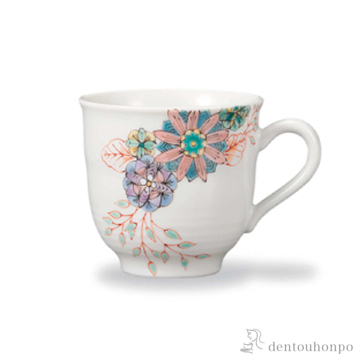 マグカップ 華紋≪在庫確認後、1~3営業日で出荷≫ ( プレゼント デザイン マグ オリジナル タンブラー 九谷焼 )