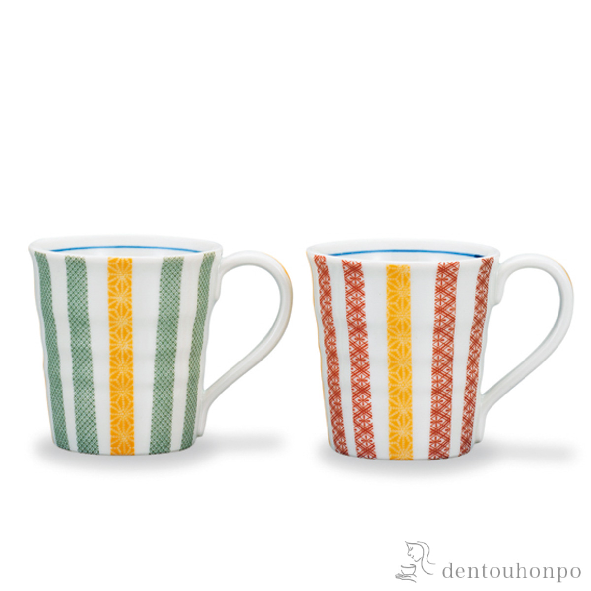 【送料無料】マグカップ 千代紙 ペア≪在庫確認後、1~3営業日で出荷≫ ( プレゼント デザイン マグ オリジナル タンブラー 九谷焼 )