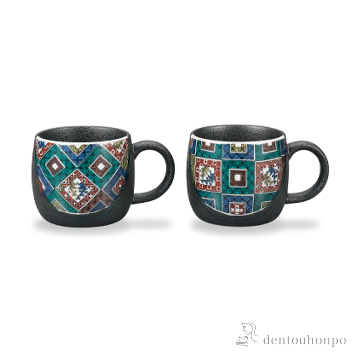 マグカップ 石畳の図 ペア≪在庫確認後、1~3営業日で出荷≫ ( プレゼント デザイン マグ オリジナル タンブラー 九谷焼 )