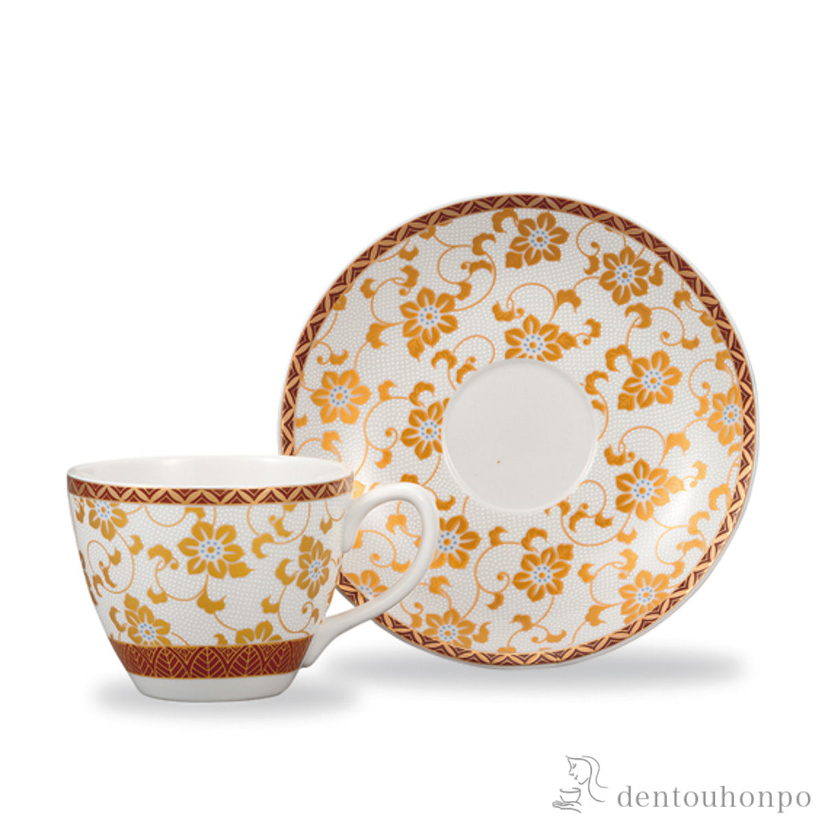 【送料無料】カップ＆ソーサー 白粒鉄仙≪在庫確認後、1~3営業日で出荷≫ ( セット ソーサー ティーカップ 美味しい おすすめ 九谷焼 )