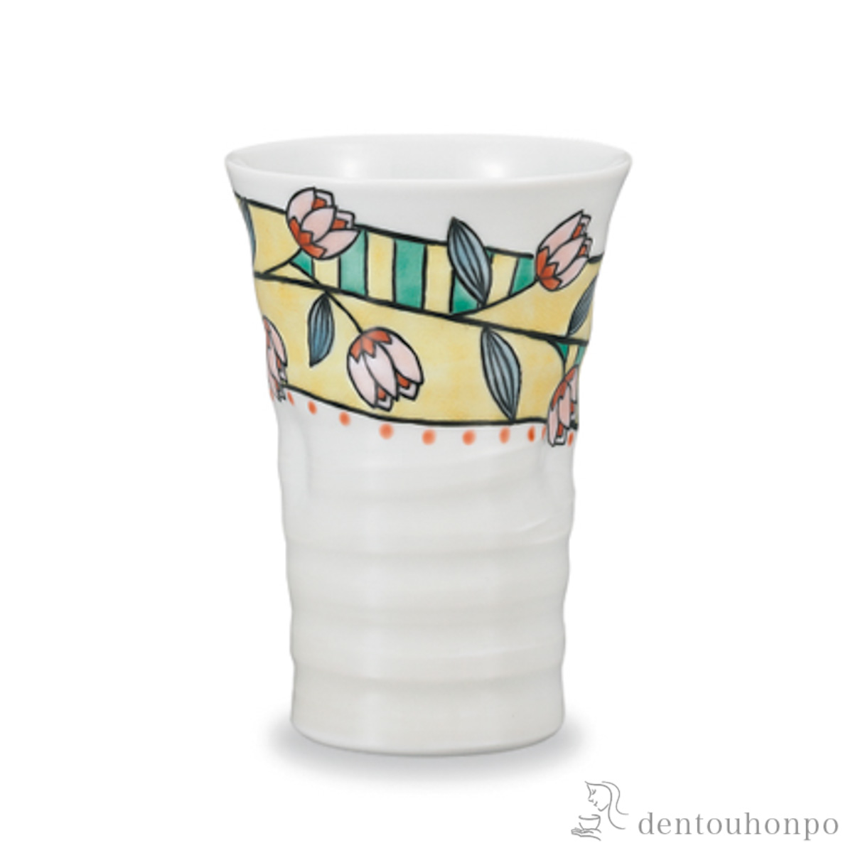 フリーカップ チューリップ≪在庫確認後、1~3営業日で出荷≫ ( 焼酎グラス ビアカップ ビールグラス フリーカップ グラス 九谷焼 )