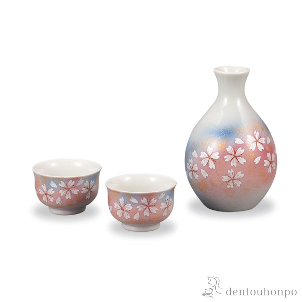 【送料無料】酒器揃 花の舞≪在庫確認後、1~3営業日で出荷≫ ( 酒器 日本酒 冷酒 プレゼント 人気 九谷焼 )