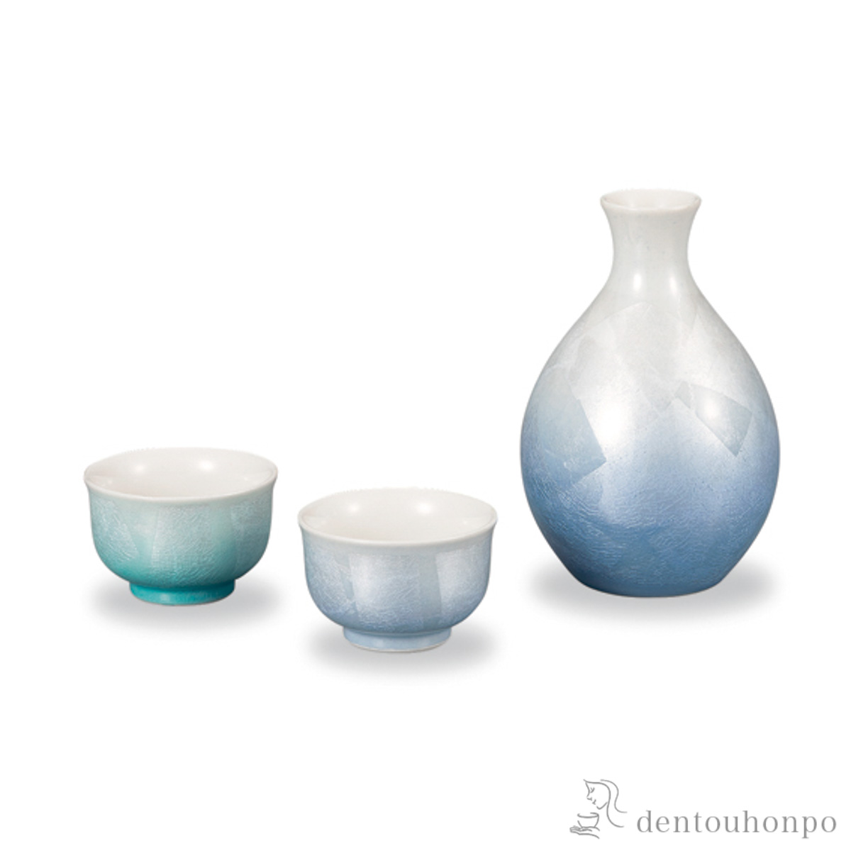 【送料無料】晩酌揃 銀彩≪在庫確認後、1~3営業日で出荷≫ ( 酒器 日本酒 冷酒 プレゼント 人気 九谷焼 )