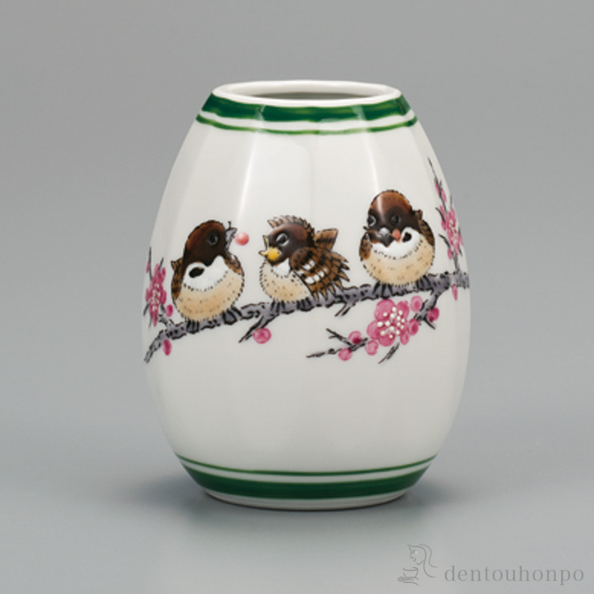 【送料無料】一輪生 すずめ 3.5号≪在庫確認後、1~3営業日で出荷≫ ( 花瓶 おしゃれ 花器 フラワーベース おすすめ 九谷焼 )