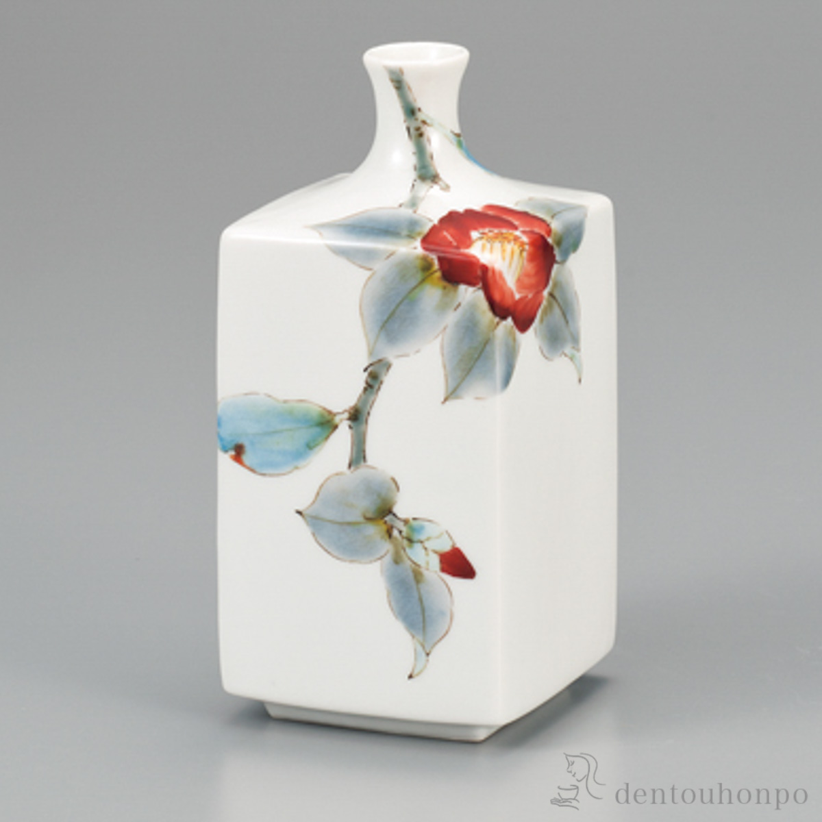 【送料無料】一輪生 椿 5号≪在庫確認後、1~3営業日で出荷≫ ( 花瓶 おしゃれ 花器 フラワーベース おすすめ 九谷焼 )