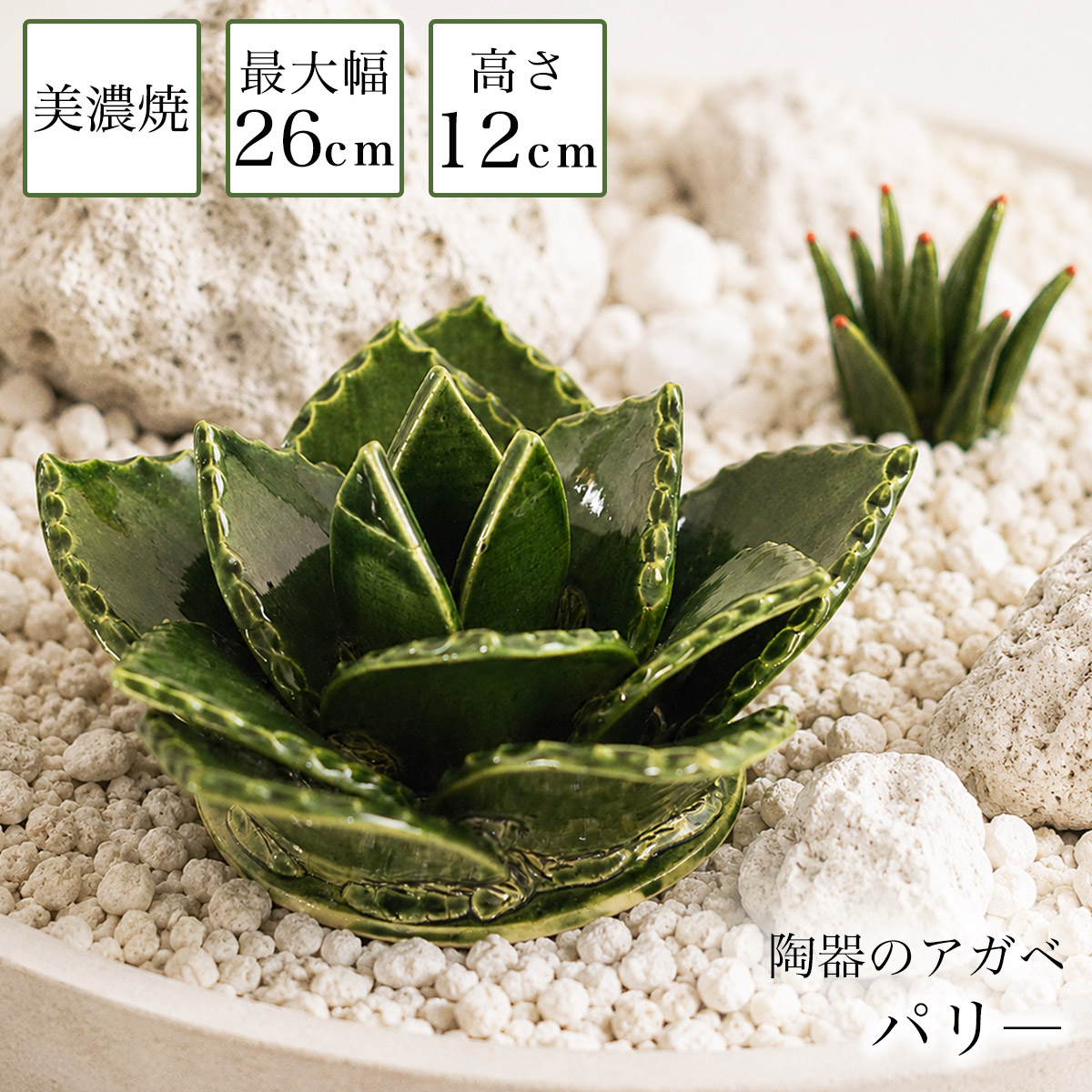 【送料無料】SERA　SABO 陶器のアガベ パリ― 単品≪在庫確認後、7営業日程で出荷≫ ( 美濃焼 )