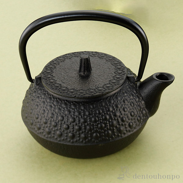 岩鋳 南部鉄器 鉄瓶兼用急須 新亀甲 3型 320ml 直火用 茶こし付き≪約1年で出荷予定≫ ( 岩鋳 初任給 プレゼント 母の日 ティーポット お茶 煎茶 日本茶 おすすめ 南部鉄器 )