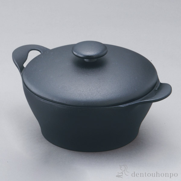 【送料無料】キャセロール 深型 CUROCO ＩＨ対応 20cm≪在庫確認後、7営業日程で出荷≫ ( 岩鋳 キャセロール もつ鍋 カレー鍋 土鍋 人気 南部鉄器 )