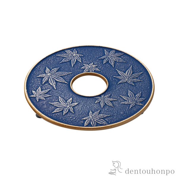 釜敷 カエデ 金／EBU≪在庫確認後、7営業日程で出荷≫ ( 岩鋳 急須 ポット 湯冷まし 茶器 おすすめ 南部鉄器 )