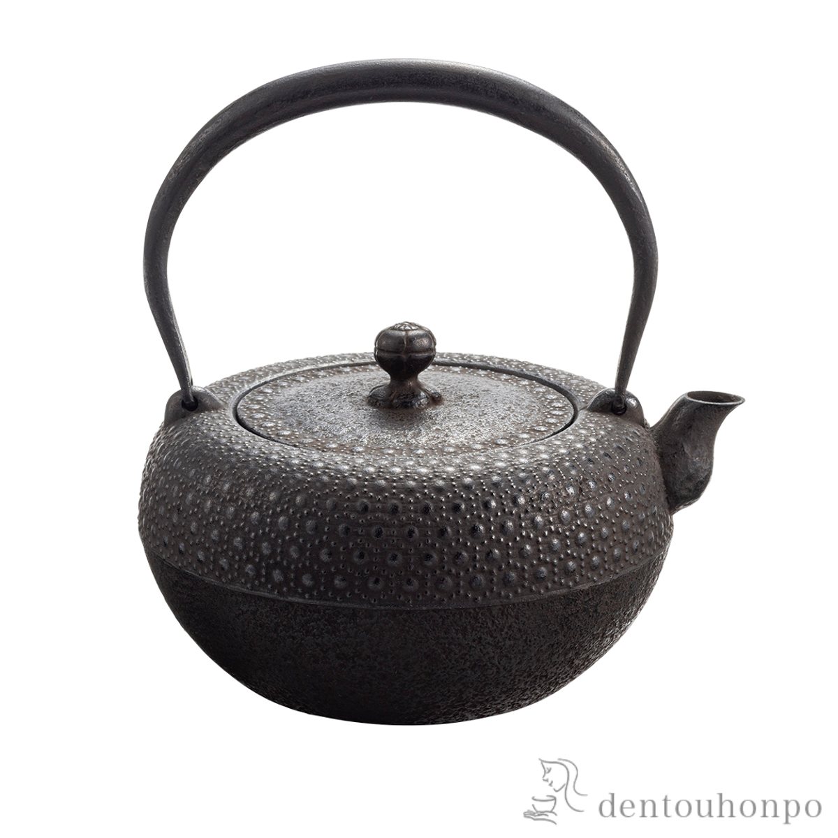 【送料無料】鉄瓶9型 姥口亀甲 直火専用 1100ml（1.1L）≪約半年で出荷予定≫ ( 岩鋳 やかん 湯沸かし てつびん 白湯 おすすめ 南部鉄器 )