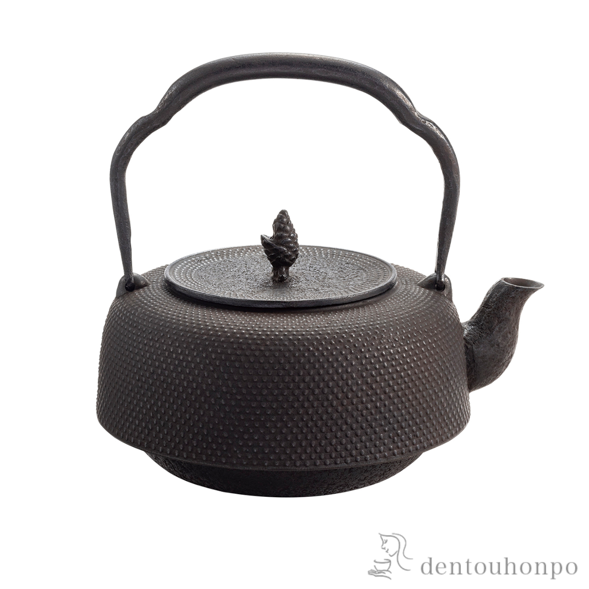 【送料無料】鉄瓶18型 万代アラレ 直火専用 1800ml（1.8L）≪約半年で出荷予定≫ ( 岩鋳 やかん 湯沸かし てつびん 白湯 おすすめ 南部鉄器 )