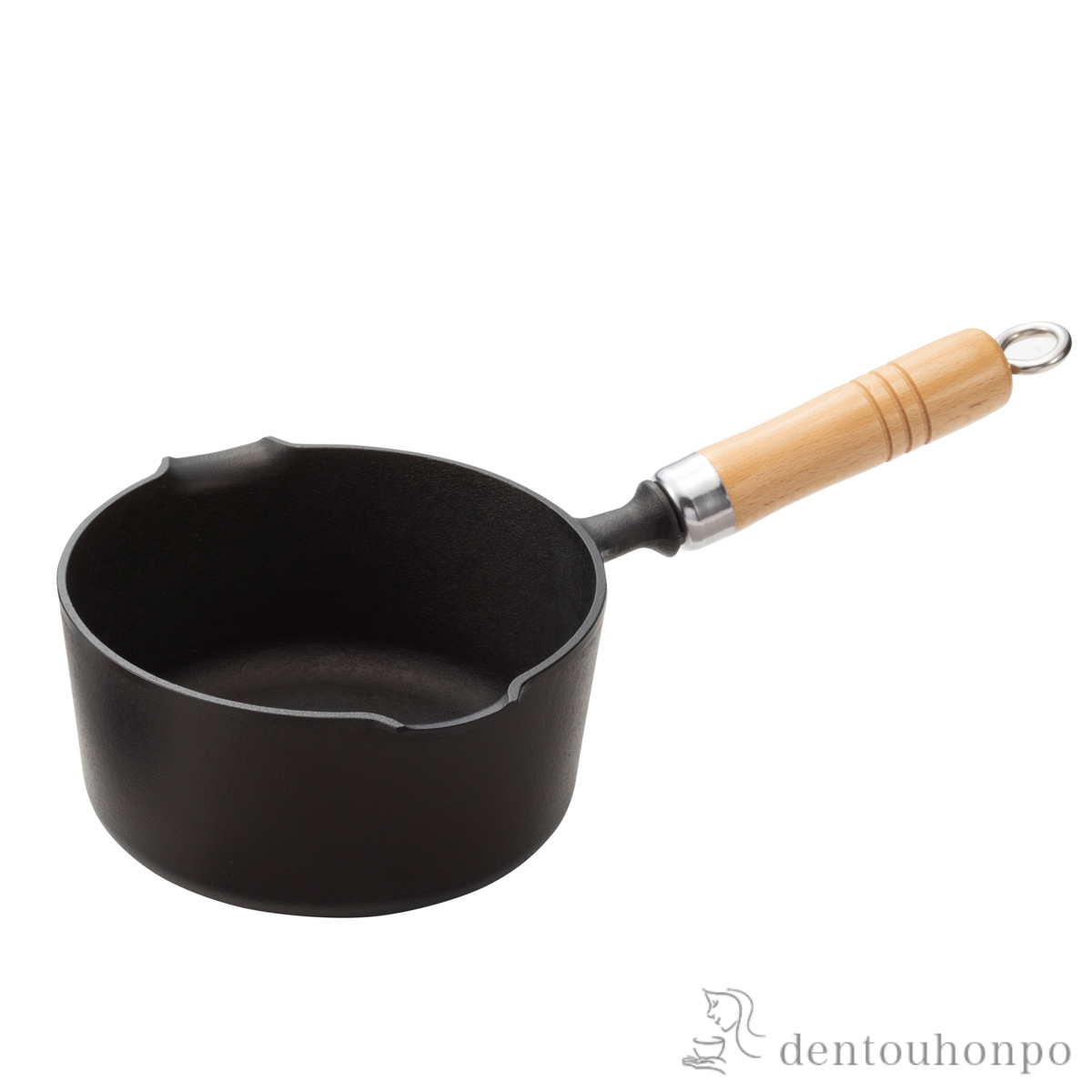 片手鍋 直火・IH対応 １６センチ≪約半年で出荷予定≫ ( 岩鋳 みそ汁鍋 天ぷら鍋 人気 南部鉄器 )