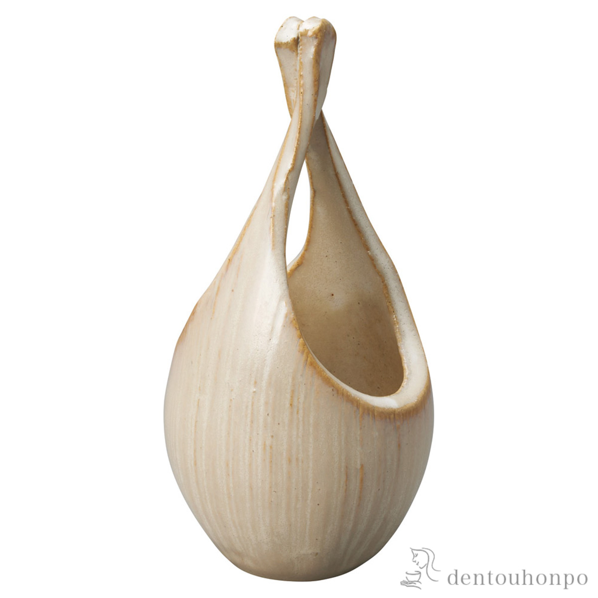 花瓶 回廊 白練 縦長≪在庫確認後、21営業日程で出荷≫ ( へちもん 木札名入れ有料 母の日 プレゼント 初任給 ガラス フラワーベース 花器 一輪挿し おすすめ 信楽焼 )