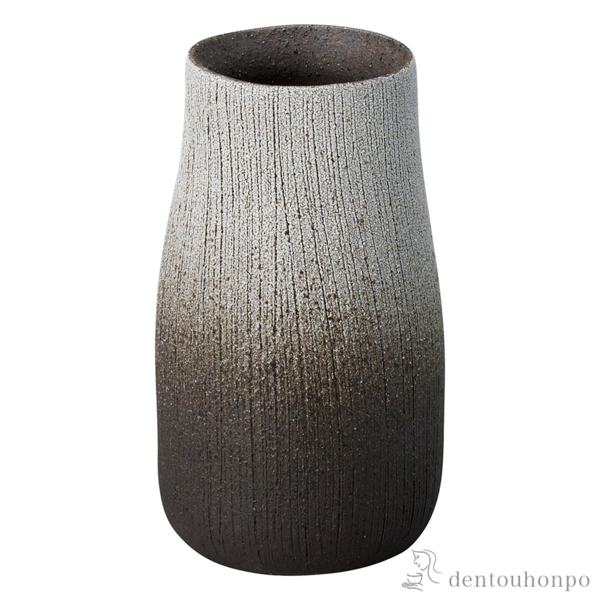 【送料無料】花瓶 どんぐり 残雪≪在庫確認後、21営業日程で出荷≫ ( へちもん 木札名入れ有料 母の日 プレゼント 初任給 ガラス フラワーベース 花器 一輪挿し おすすめ 信楽焼 )