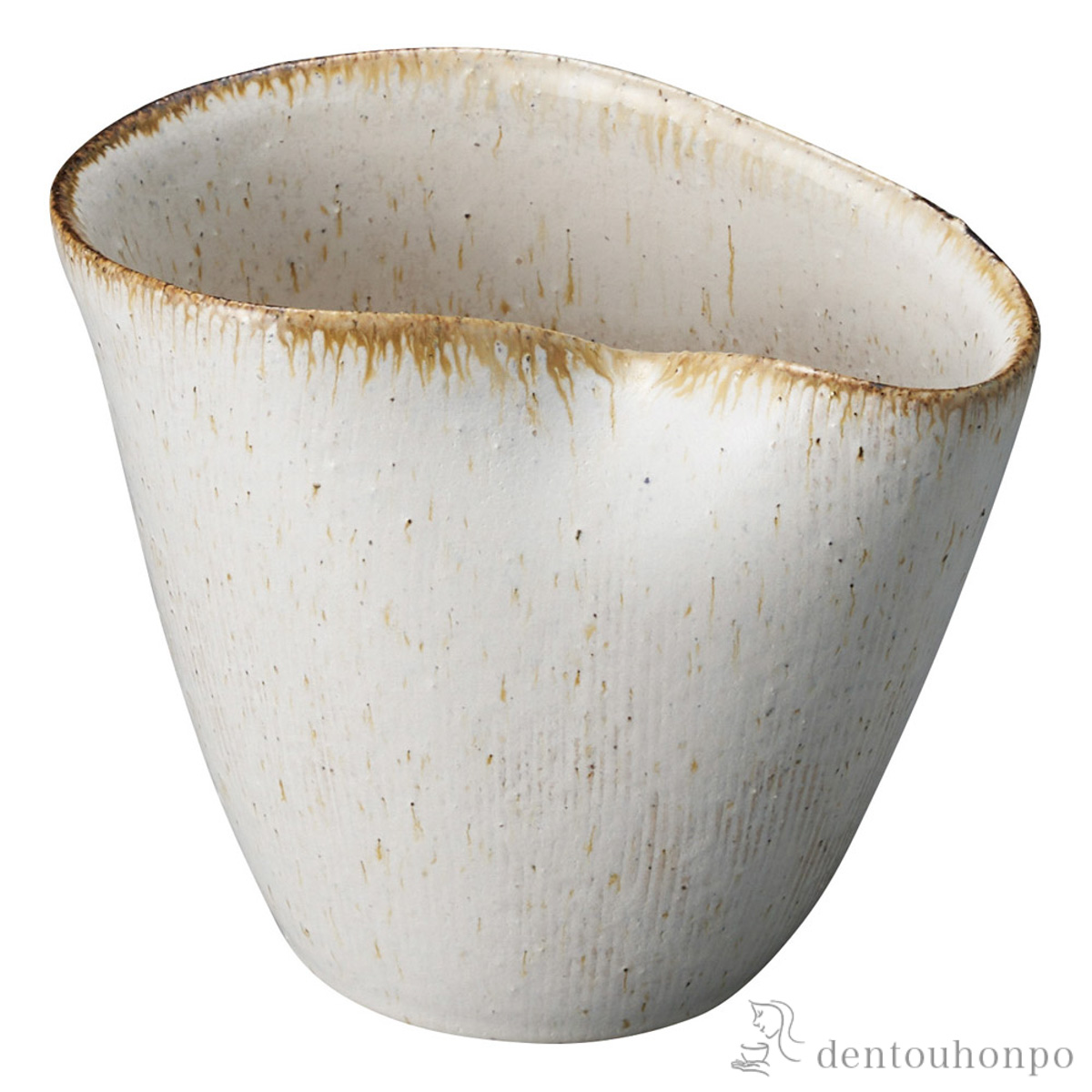 【送料無料】花瓶 たわみポット 白鉄砂≪在庫確認後、21営業日程で出荷≫ ( へちもん 木札名入れ有料 母の日 プレゼント 初任給 ガラス フラワーベース 花器 一輪挿し おすすめ 信楽焼 )