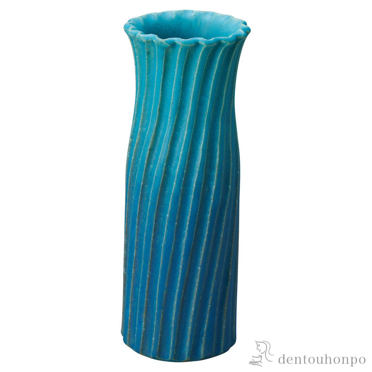 【送料無料】花瓶 かなで 晴嵐≪在庫確認後、21営業日程で出荷≫ ( へちもん 木札名入れ有料 母の日 プレゼント 初任給 ガラス フラワーベース 花器 一輪挿し おすすめ 信楽焼 )