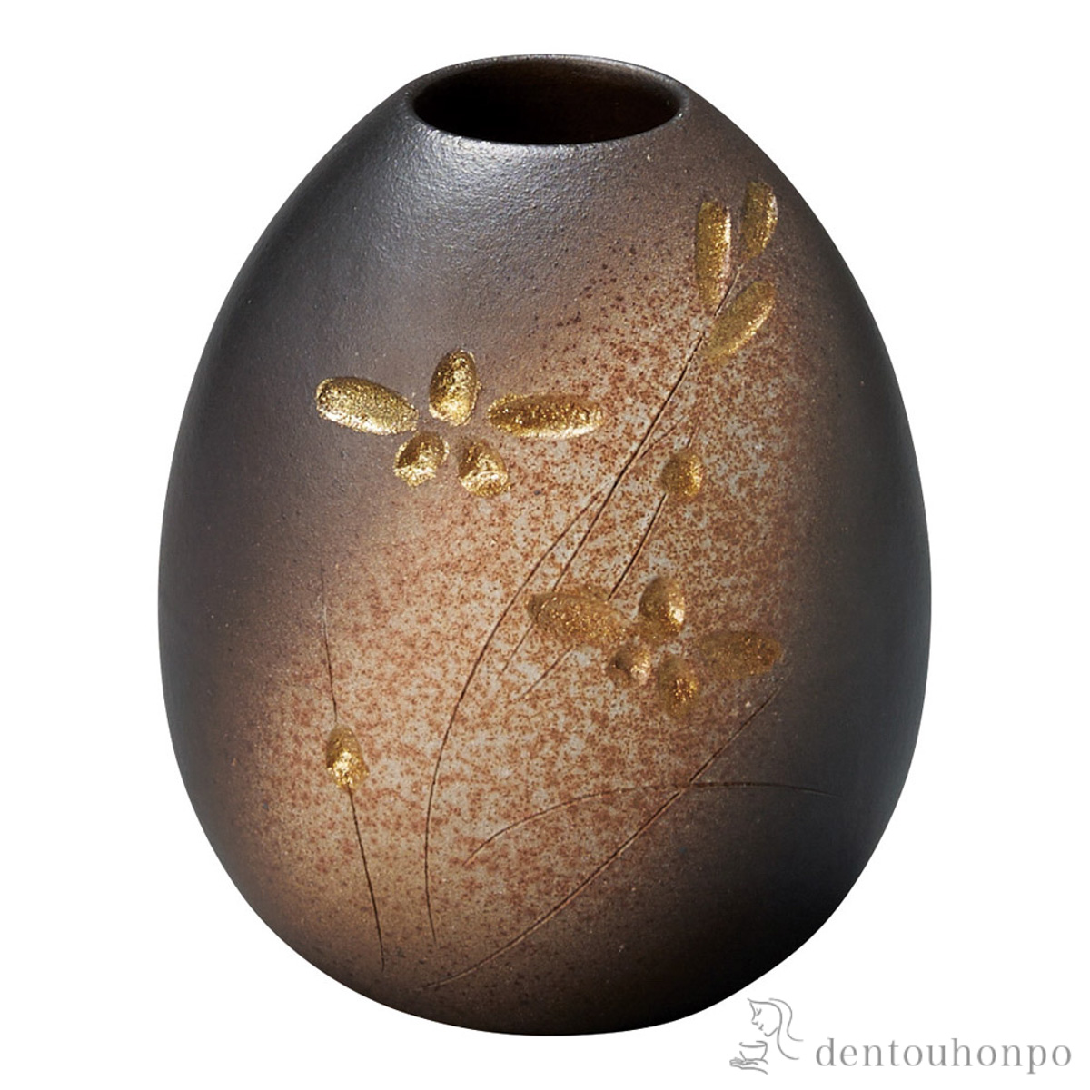 【送料無料】花瓶 おぼろ月 ナツメ≪在庫確認後、21営業日程で出荷≫ ( へちもん 木札名入れ有料 母の日 プレゼント 初任給 ガラス フラワーベース 花器 一輪挿し おすすめ 信楽焼 )