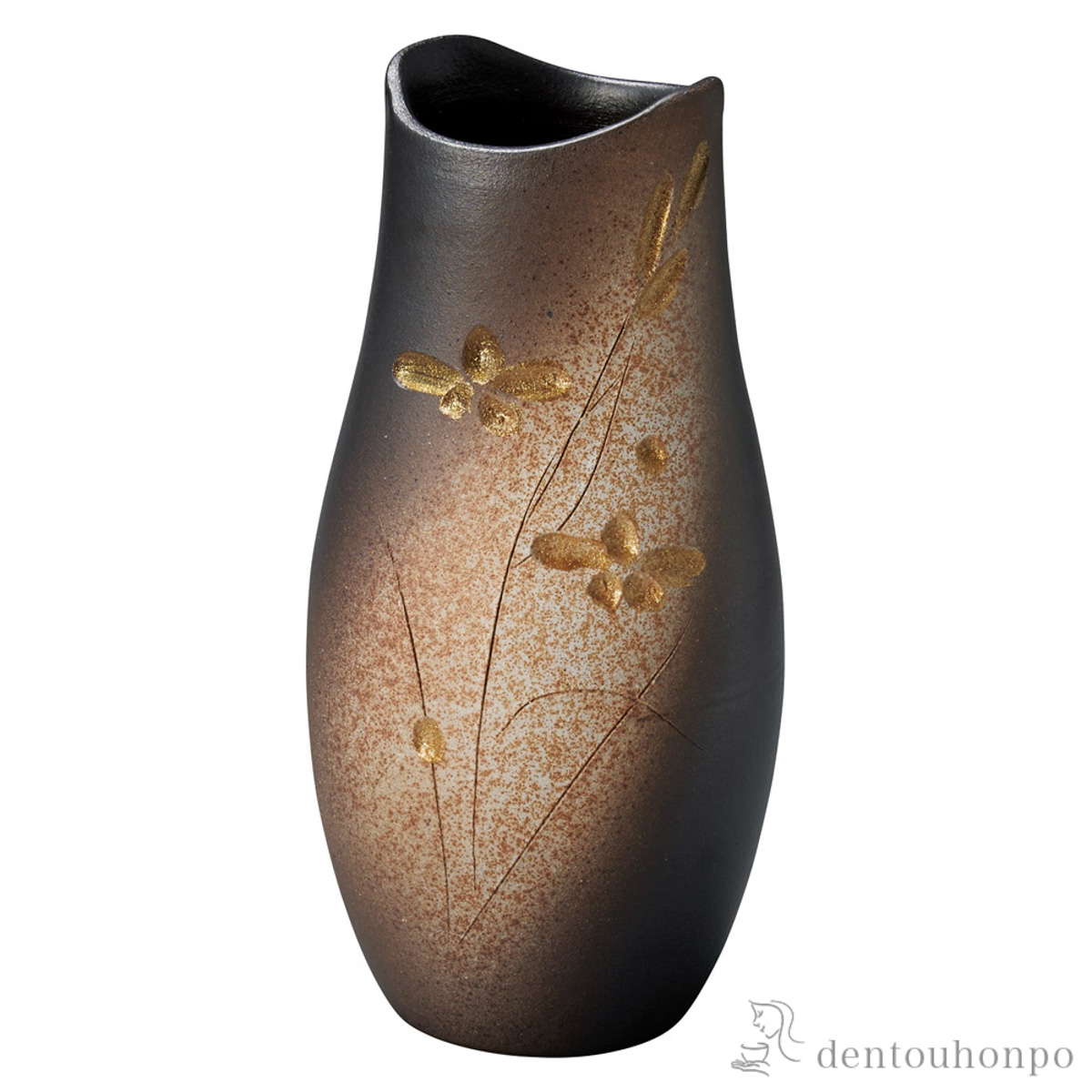 【送料無料】花瓶 おぼろ月 小≪在庫確認後、21営業日程で出荷≫ ( へちもん 木札名入れ有料 母の日 プレゼント 初任給 ガラス フラワーベース 花器 一輪挿し おすすめ 信楽焼 )