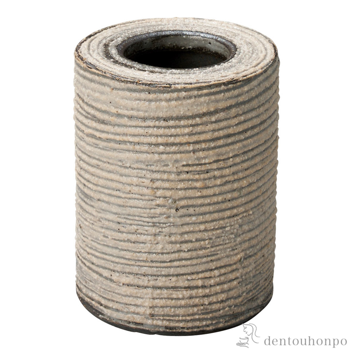 ミニ花瓶 白刷毛 千筋≪在庫確認後、21営業日程で出荷≫ ( へちもん 木札名入れ有料 母の日 プレゼント 初任給 一輪挿し おしゃれ 花器 フラワーベース かわいい 信楽焼 )