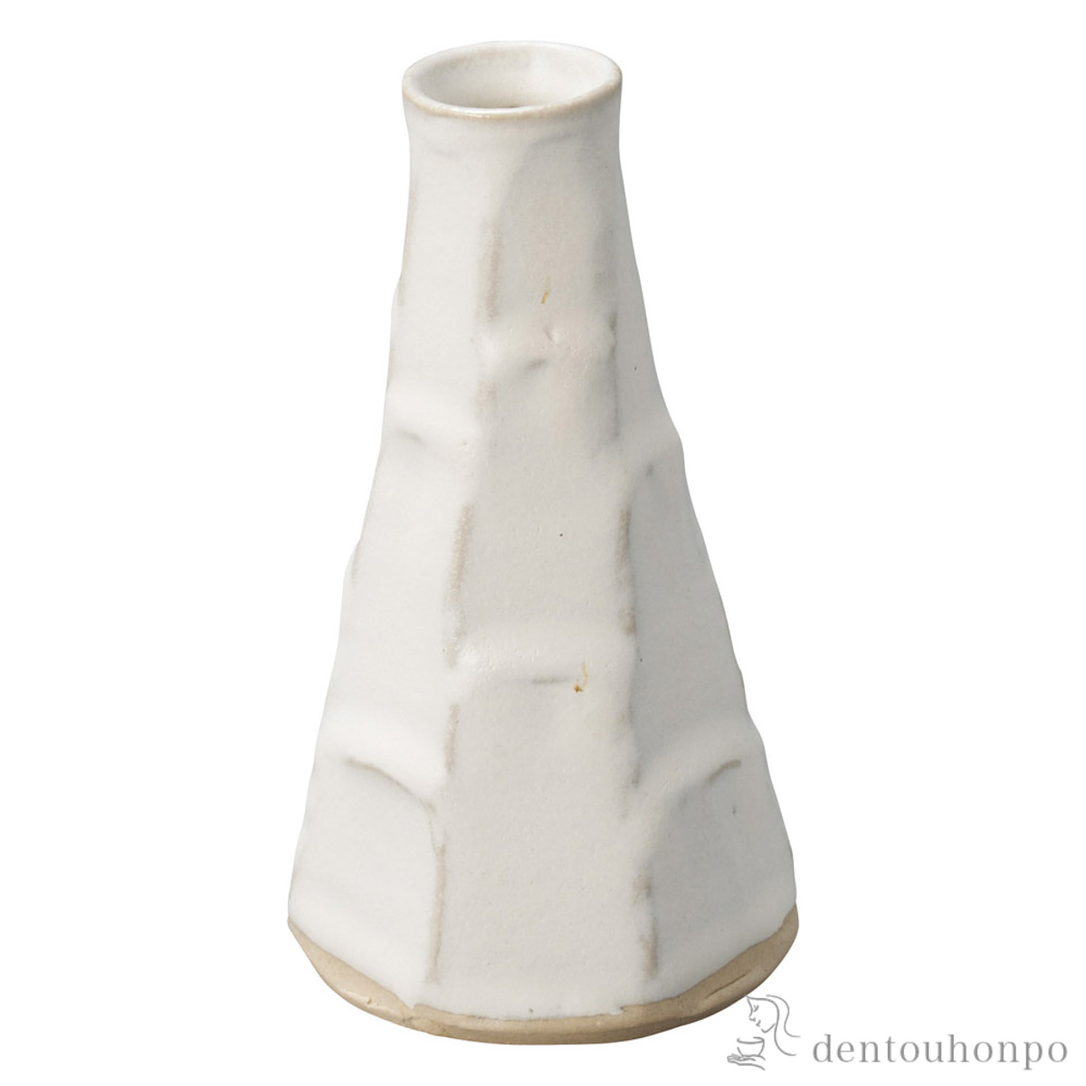 【送料無料】ミニ花瓶 氷山 白≪在庫確認後、21営業日程で出荷≫ ( へちもん 木札名入れ有料 母の日 プレゼント 初任給 一輪挿し おしゃれ 花器 フラワーベース かわいい 信楽焼 )