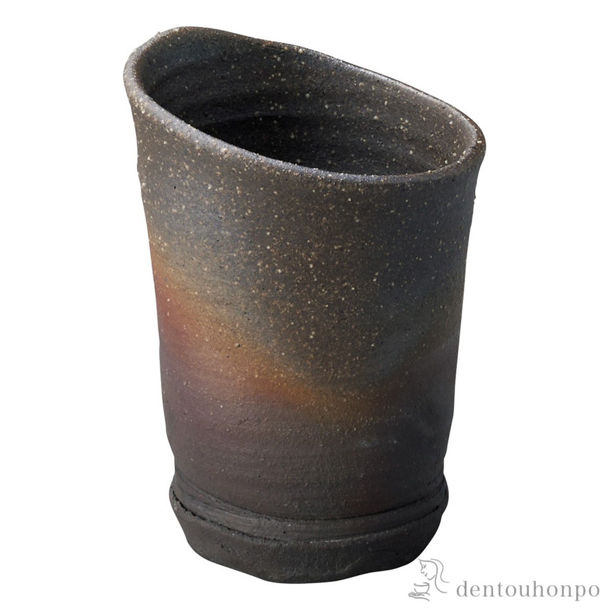 ミニ花瓶 炭窯変 しょいご≪在庫確認後、21営業日程で出荷≫ ( へちもん 木札名入れ有料 母の日 プレゼント 初任給 一輪挿し おしゃれ 花器 フラワーベース かわいい 信楽焼 )