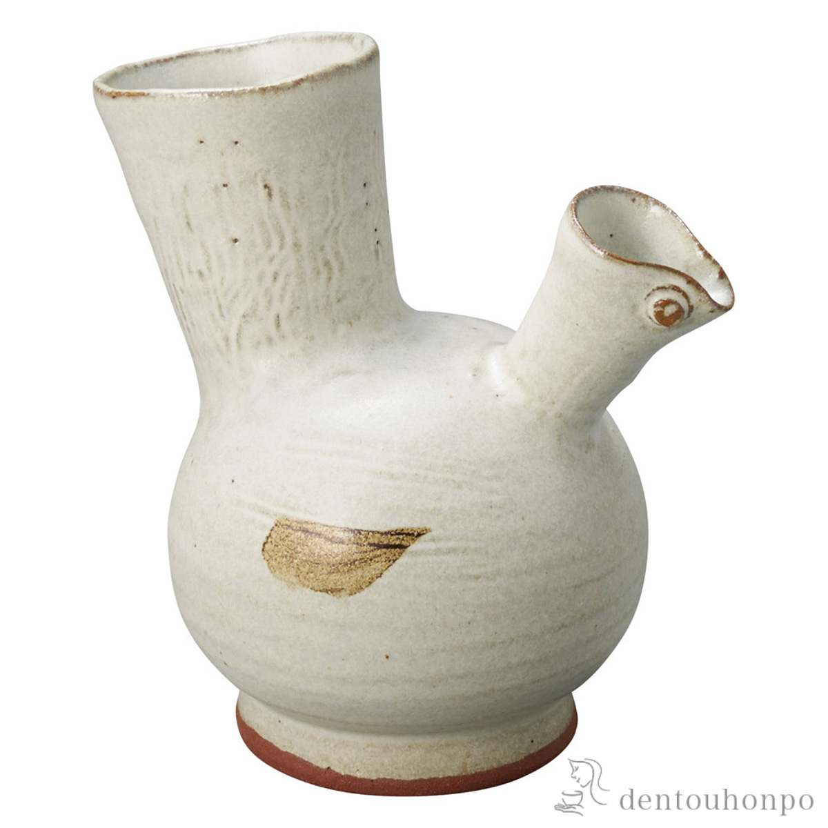 【送料無料】ミニ花瓶 白釉  水鳥≪在庫確認後、21営業日程で出荷≫ ( へちもん 木札名入れ有料 母の日 プレゼント 初任給 一輪挿し おしゃれ 花器 フラワーベース かわいい 信楽焼 )