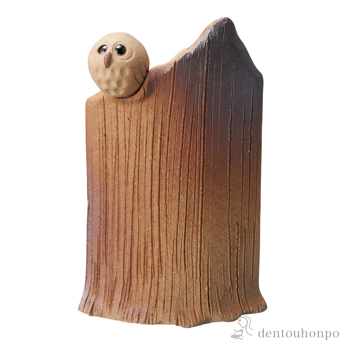 ミニ花瓶 ふくろう≪在庫確認後、21営業日程で出荷≫ ( へちもん 木札名入れ有料 母の日 プレゼント 初任給 一輪挿し おしゃれ 花器 フラワーベース かわいい 信楽焼 )