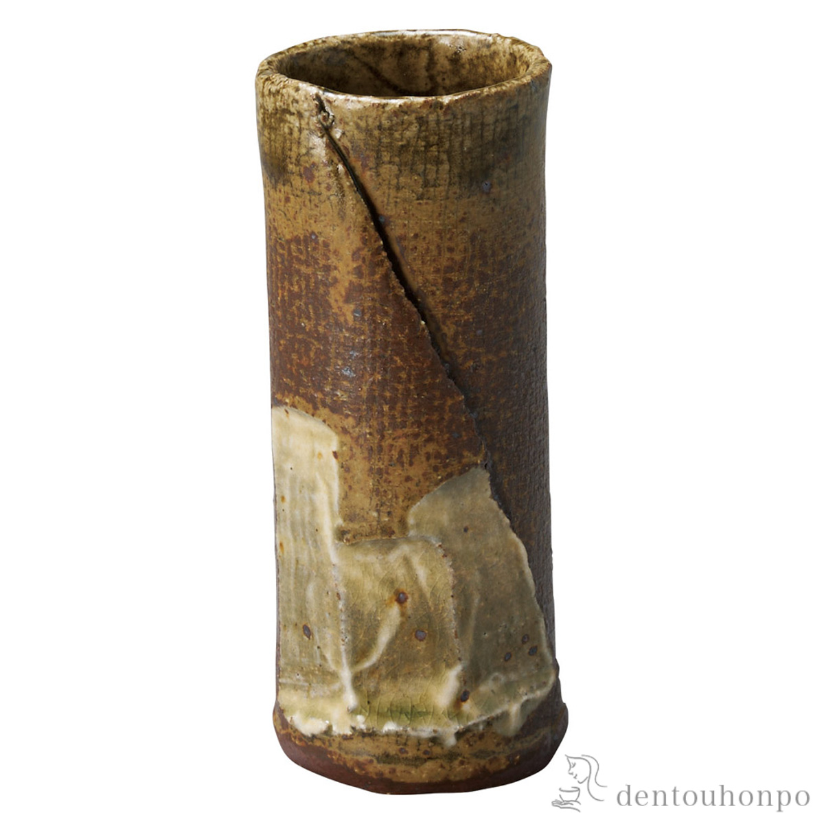 【送料無料】ミニ花瓶 山水筒 小≪在庫確認後、21営業日程で出荷≫ ( へちもん 木札名入れ有料 母の日 プレゼント 初任給 一輪挿し おしゃれ 花器 フラワーベース かわいい 信楽焼 )