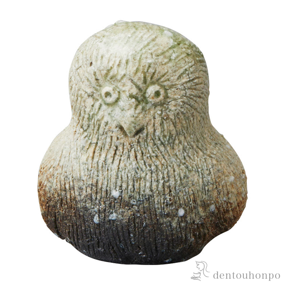 置物 窯守 ふくろう 小≪在庫確認後、21営業日程で出荷≫ ( へちもん 木札名入れ有料 母の日 プレゼント 初任給 高級 コレクション 美術品 工芸品 伝統 信楽焼 )